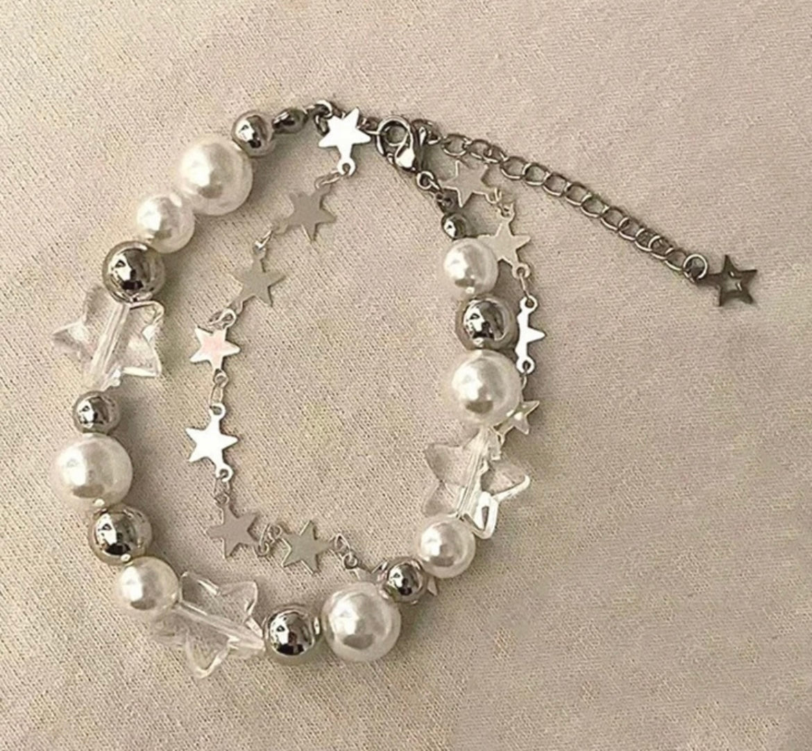 Kristal Yıldızlı Bileklik