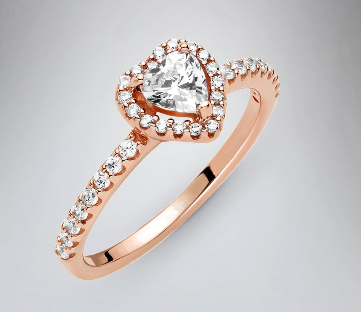 Kalp Taşlı Yüzük