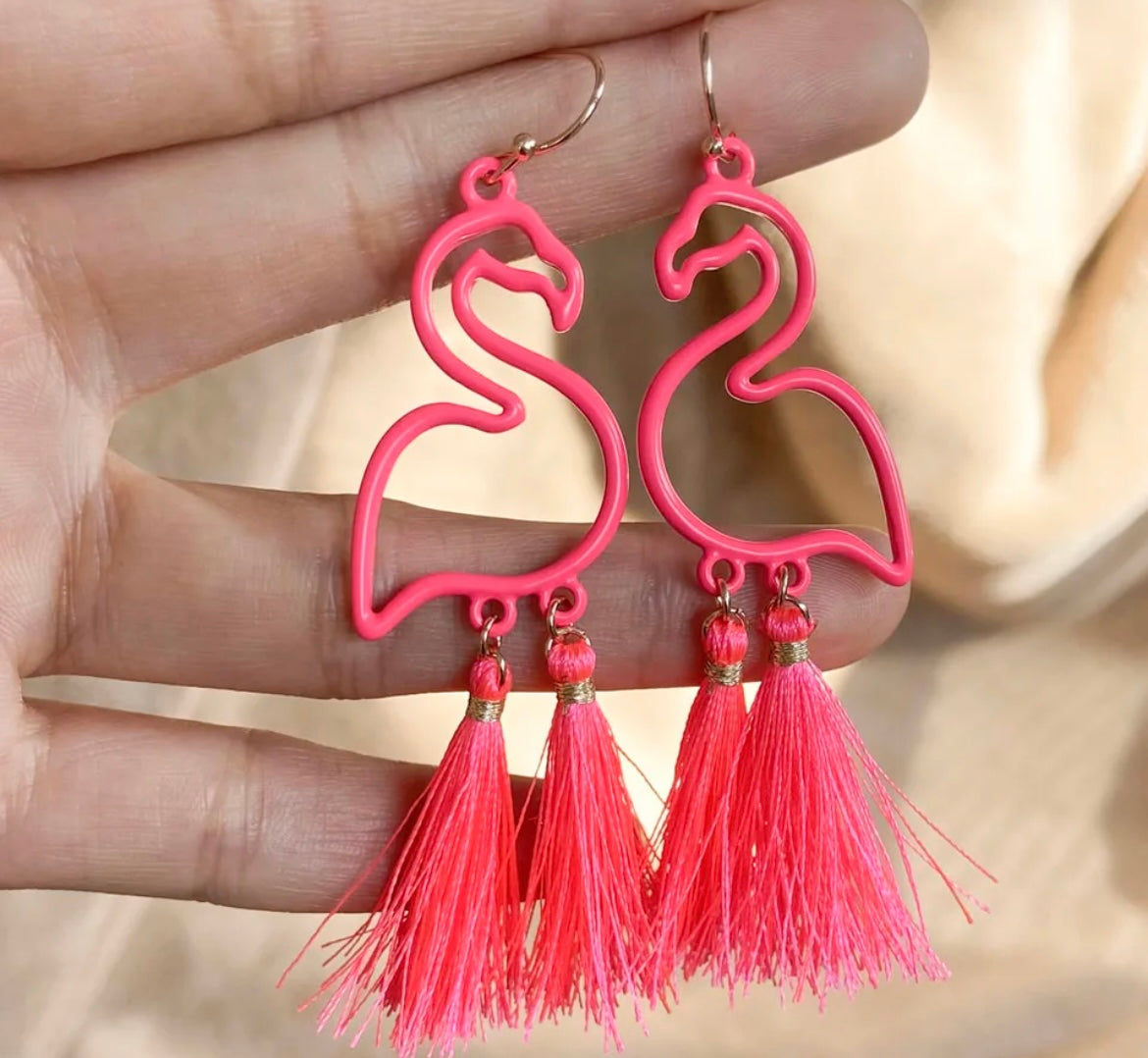 Taylor Flamingo Pink Kolye/ Küpe