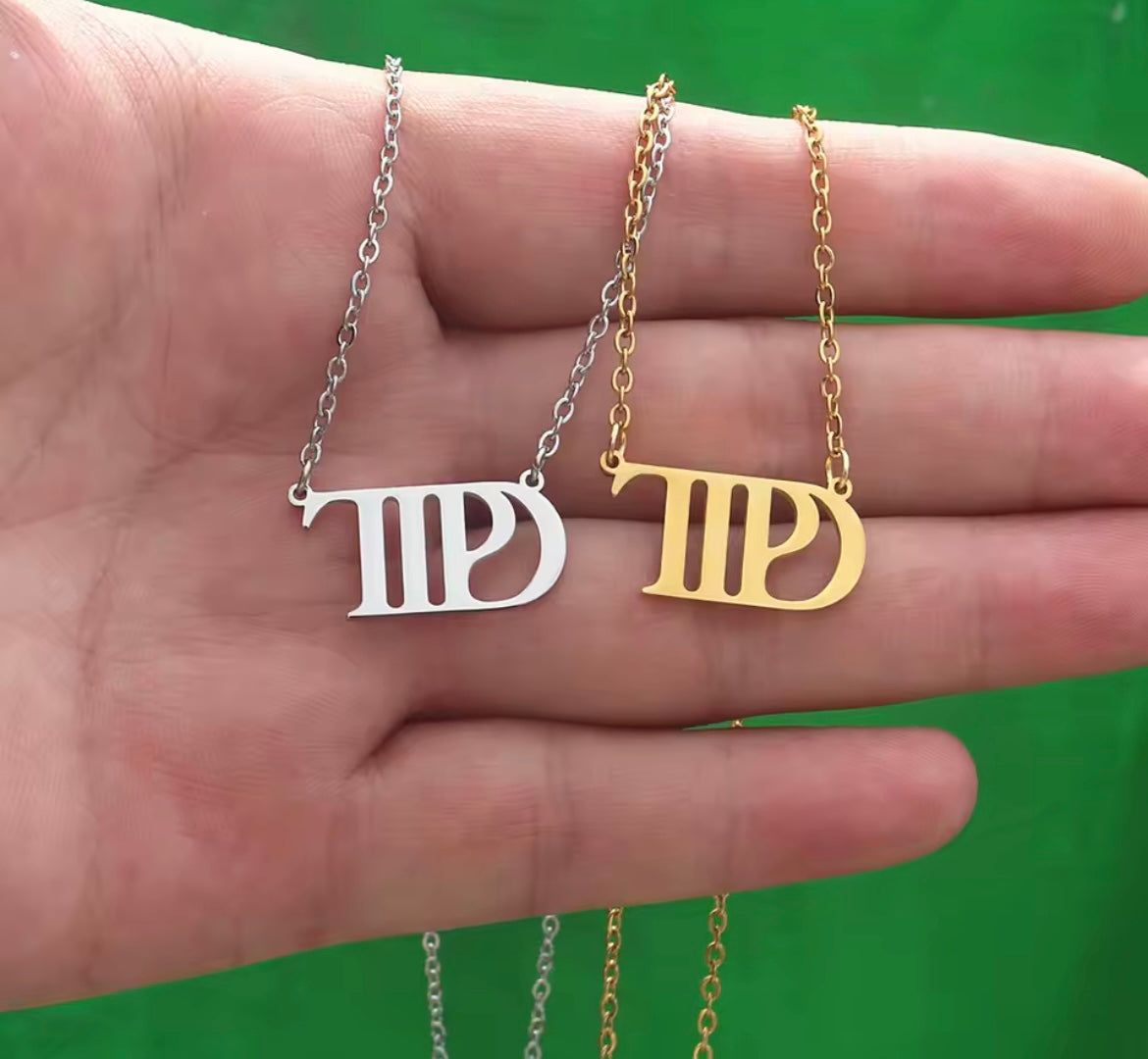 Taylor TTPD Song Titles Necklace / Kolye