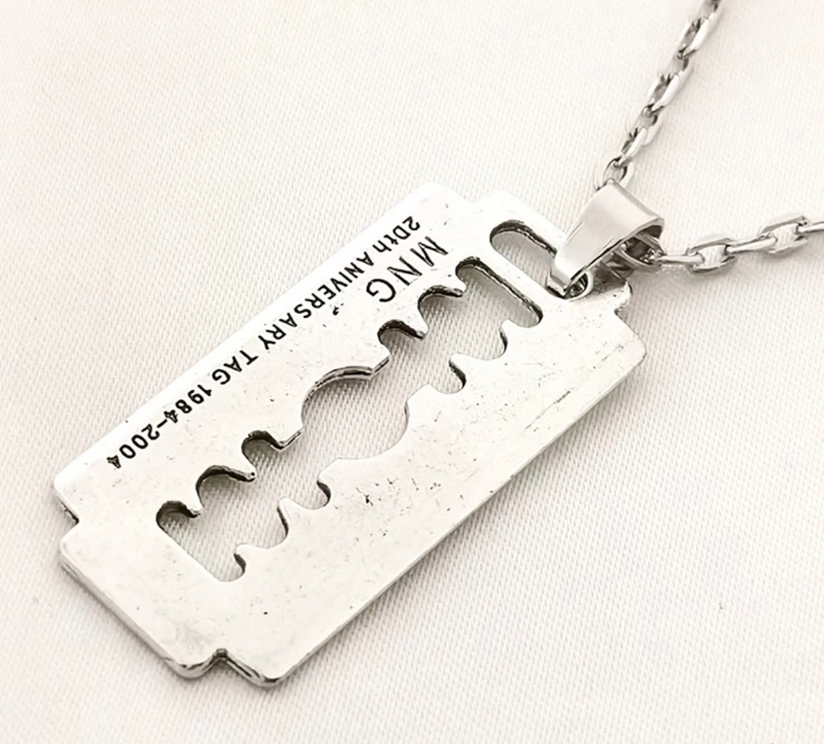 Y2k Tıraş Bıçağı Kolye (Unisex / Erkekler’e Özel )