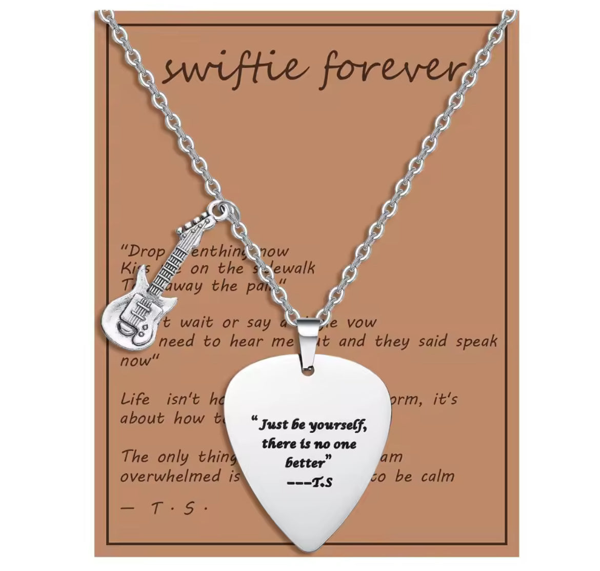 Taylor Life Quotes Necklace / Taylor Hayat Sözleri Kolye