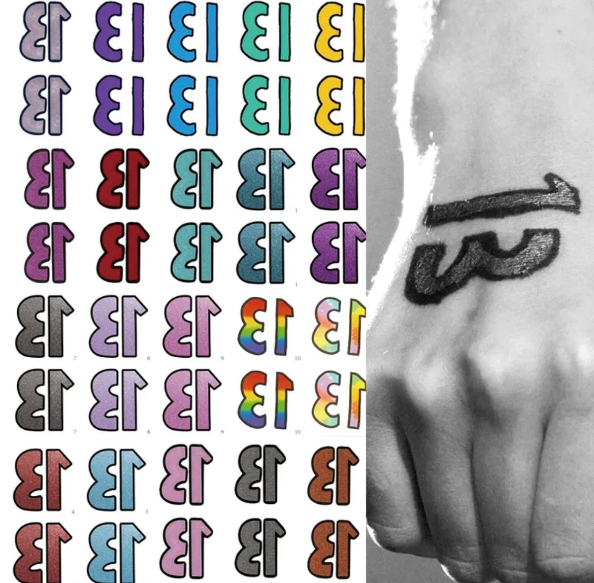 Taylor ‘13’ Geçici Dövme