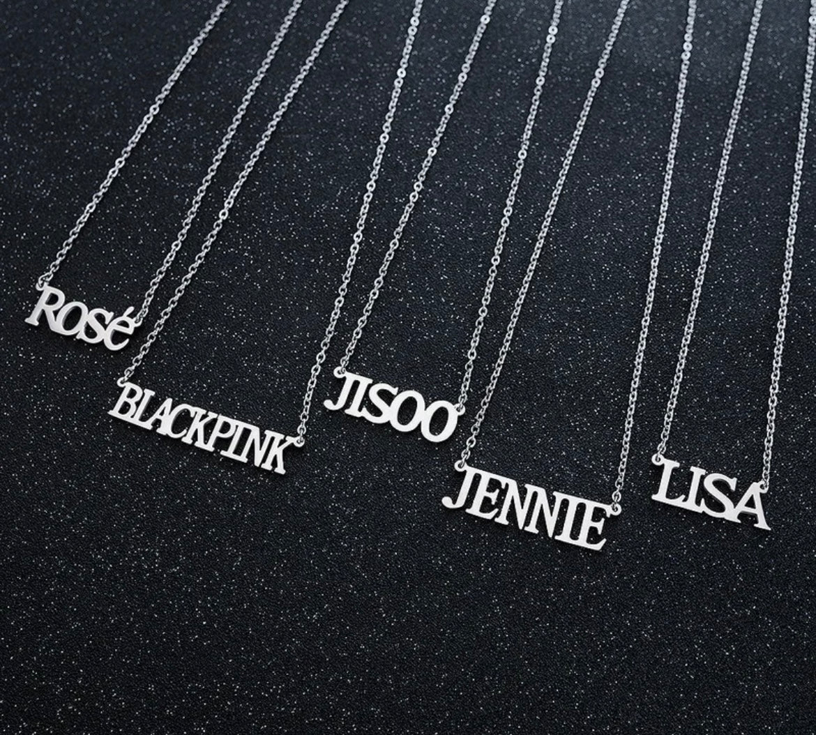 BP İsim Yazılı Kolye