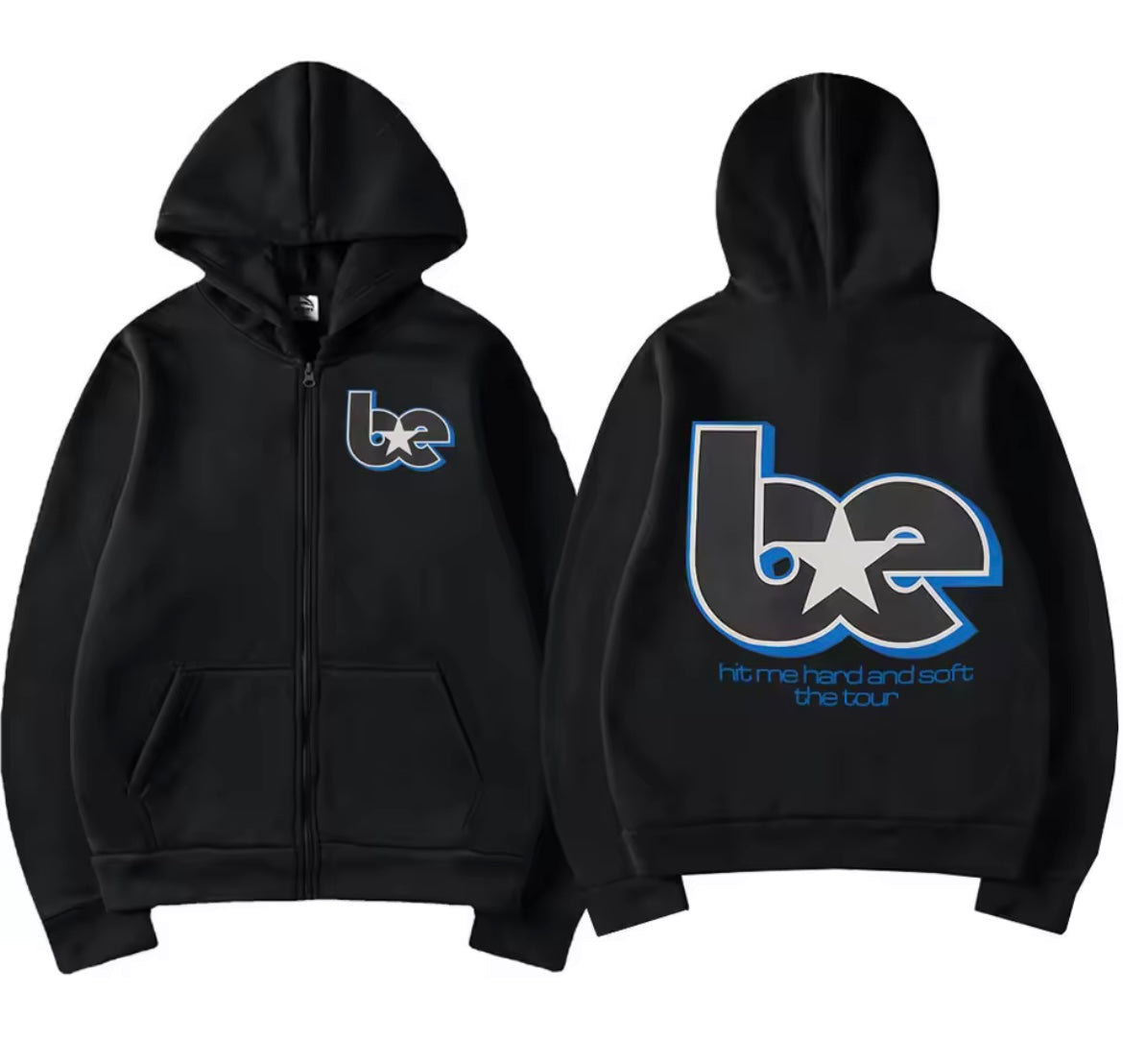 Billie - Hit Me Hard and Soft 2025 Tour Zipper Hoodie Jacket