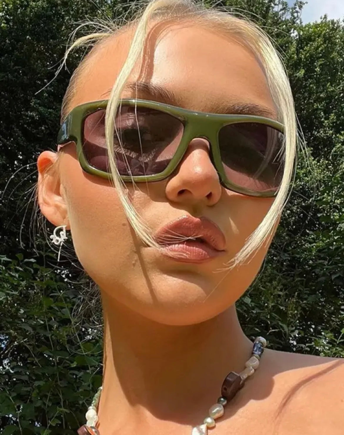 Yeşil Spor Güneş Gözlüğü