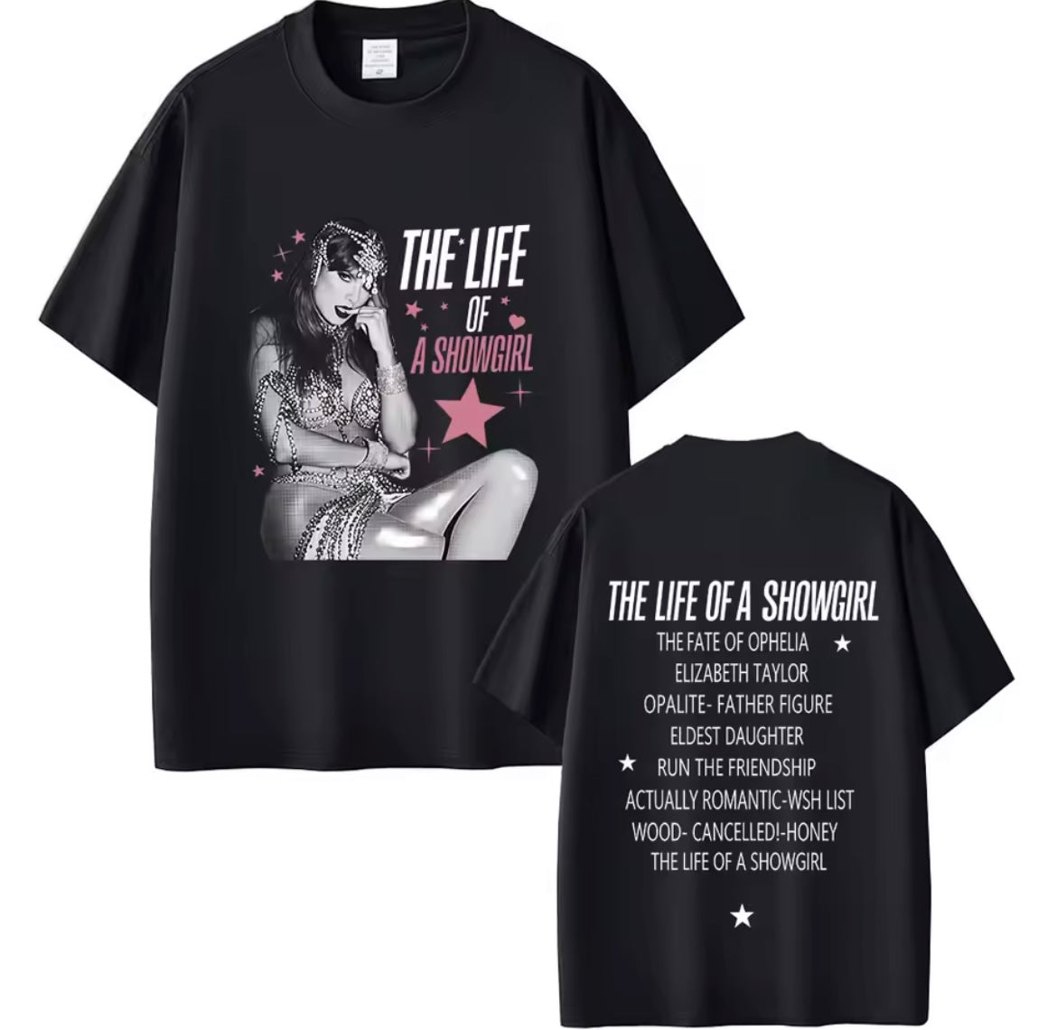Taylor The Life Of A Showgirl Album T-shirt Tee | Taylor The Life Of A Show Girl Albüm Tişört