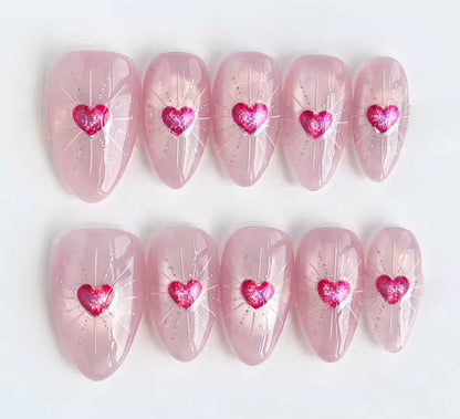 Handmade 3D Gel Press-On Nails - Nail Art Set