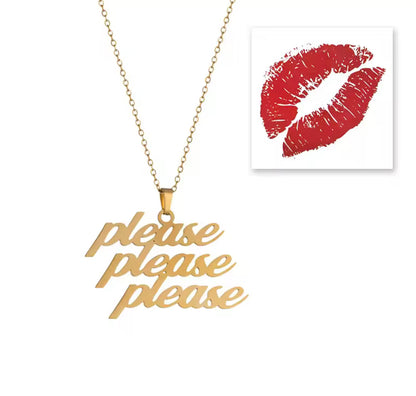 Sabrina Please Please Please Necklace / Kolye
