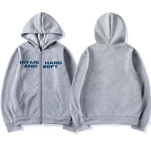 Billie - Hit Me Hard and Soft 2025 Tour Zipper Hoodie Jacket