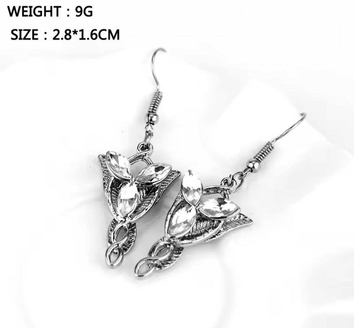Arwen Elvish Evenstar Earring - LOTR Inspired | Arwen Elf Evenstar Küpe - LOTR İlhamlı