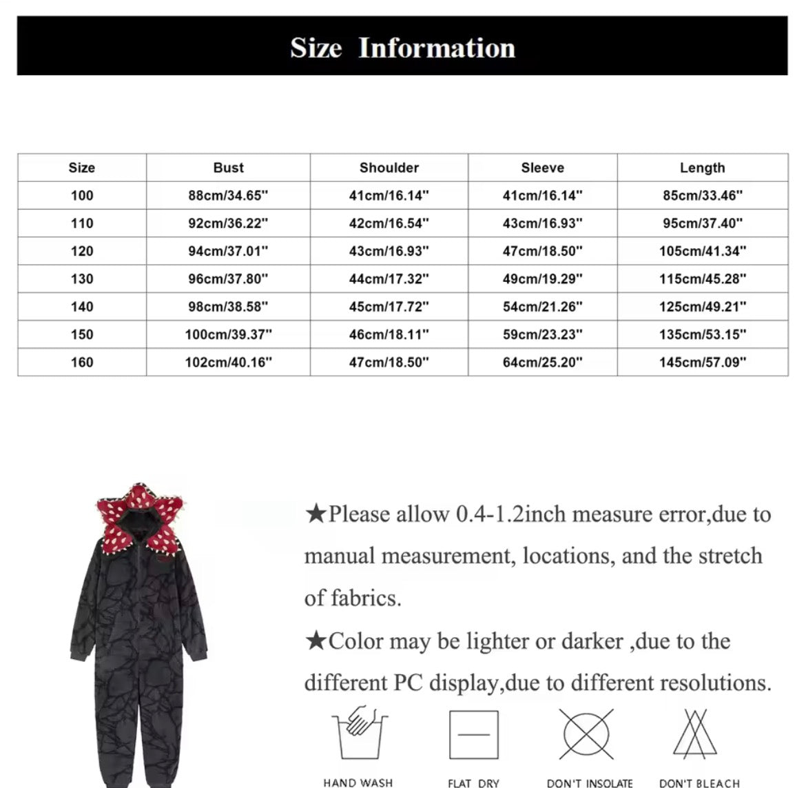 Stranger Things Demogorgon Pajama | Stranger Things Demogorgon Pijama