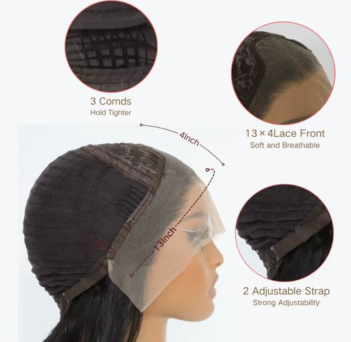 Body Wave 13*4 Lace Front Wig - Long Glueless Hair Wig