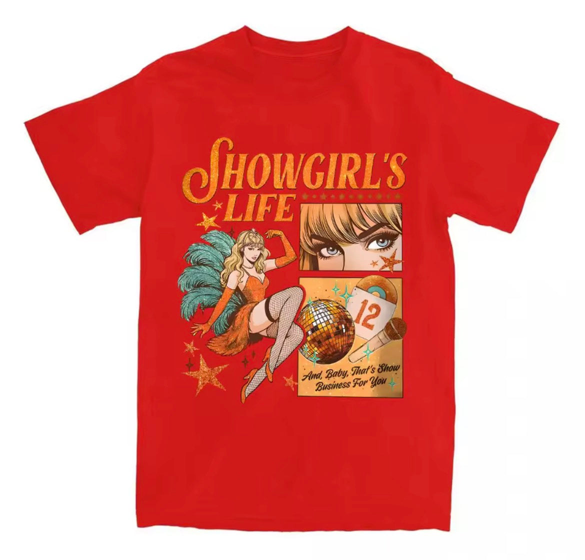 Taylor Inspired 'Showgirl's Era' Graphic Tee