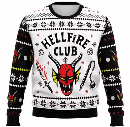 Stranger Things Hellfire Club - Long Sleeve T-shirt / Christmas Theme / Hoodie | Stranger Things Hellfire Kulübü - Uzun Kollu T-shirt / Noel Temalı / Hoodie