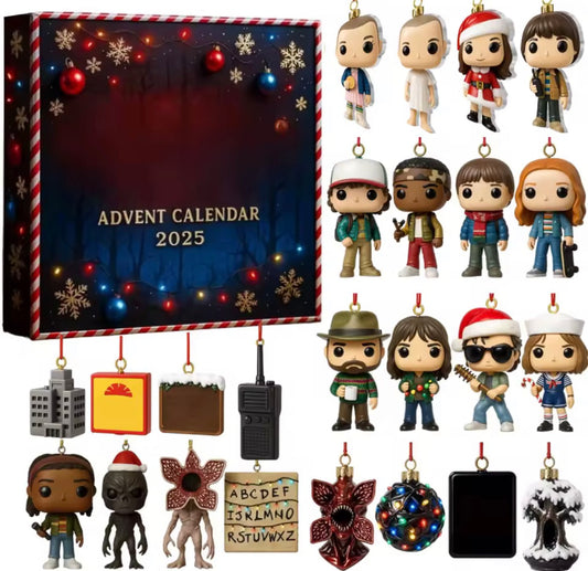 Stranger Things Advent Calendar Christmas Tree Ornaments Set 2025 | Stranger Things Noel Ağacı Süsleri Seti