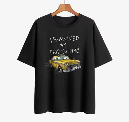Spiderman I Survived My Trip to NYC Tee | Iconic Taxi Movie Shirt
