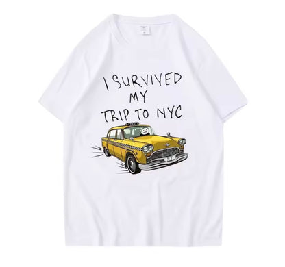 Spiderman I Survived My Trip to NYC Tee | Iconic Taxi Movie Shirt