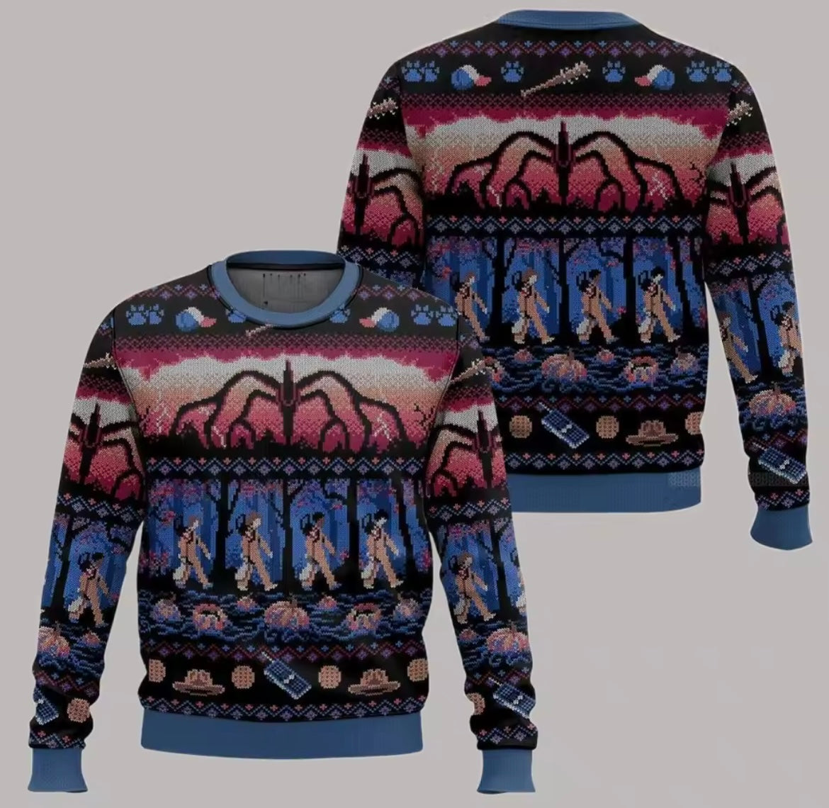 Stranger Things Christmas Sweater - Multiple Designs Available | Stranger Things Noel Kazağı - Çoklu Tasarım Mevcut