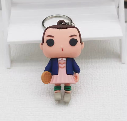 Stranger Things Funko Pop Keyring - Multiple Characters | Stranger Things Funko Pop Anahtarlık - Çoklu Karakterler