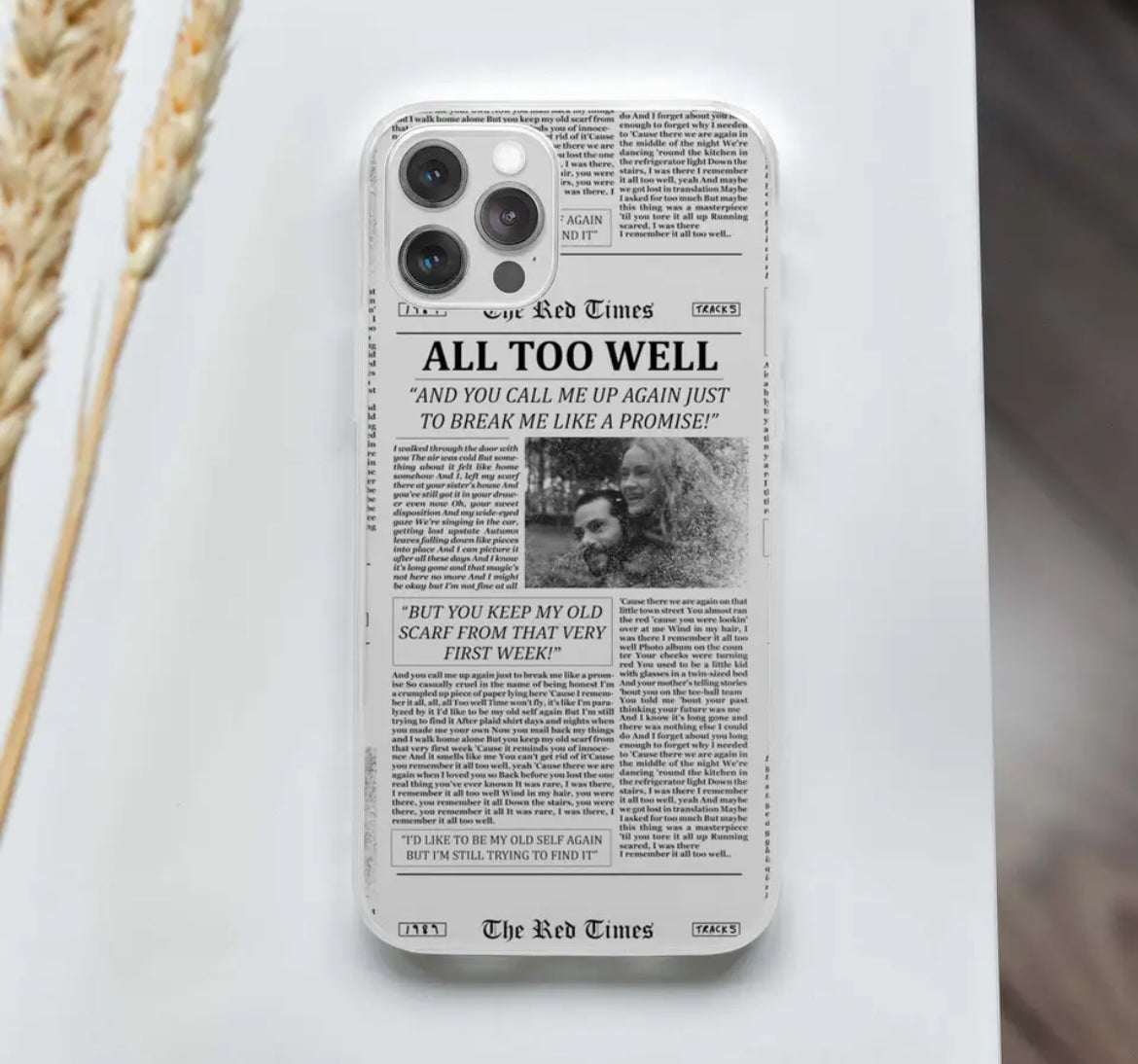 Taylor Gazete Görünümlü Telefon Kılıfları