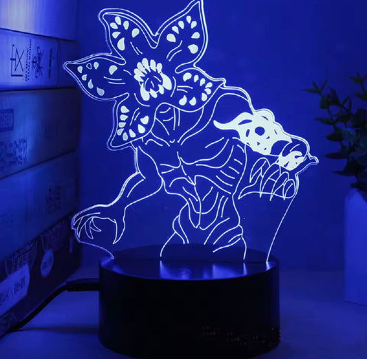 Stranger Things Demogorgon LED 3D Lamp - Color Changing | Stranger Things Demogorgon LED 3D Gece Lambası - Renk Değiştiren