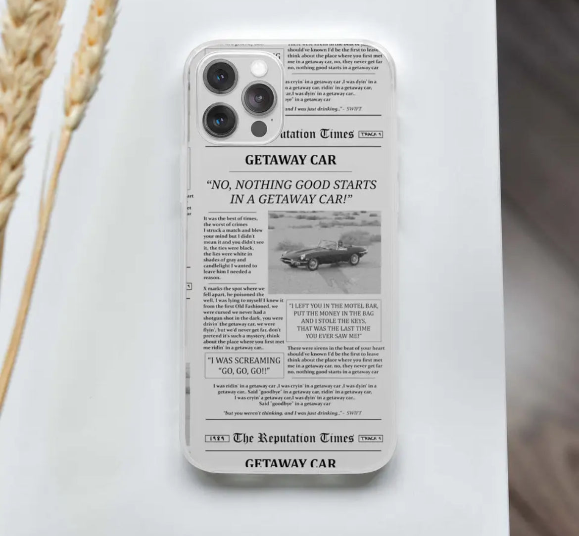 Taylor Gazete Görünümlü Telefon Kılıfları