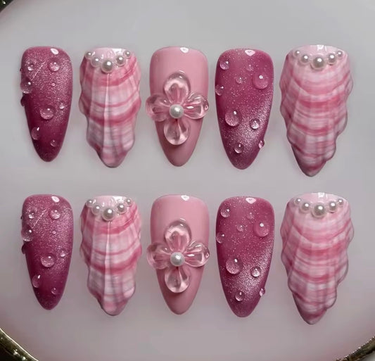 Handmade 3D Gel Press-On Nails - Nail Art Set