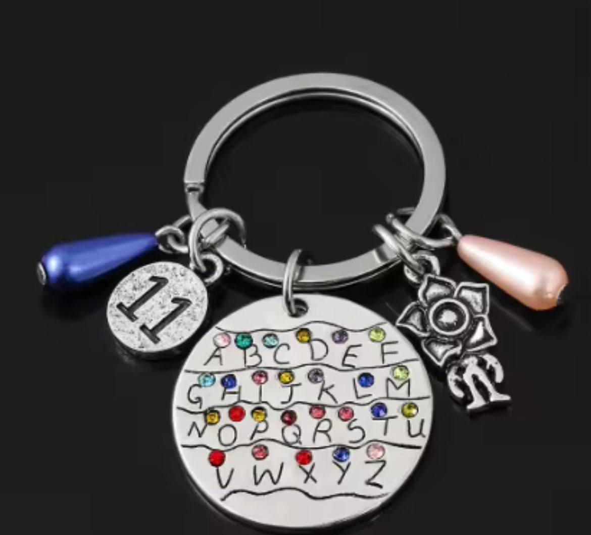 Stranger Things Keyring - Alphabet / Eleven / Demogorgon | Stranger Things Anahtarlık - Alfabe / Eleven / Demogorgon