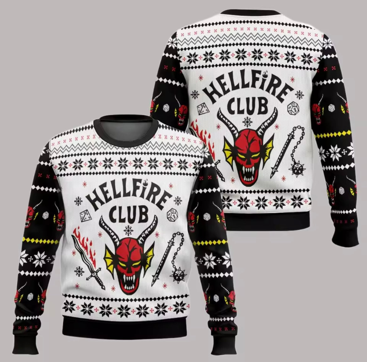 Stranger Things Christmas Sweater - Multiple Designs Available | Stranger Things Noel Kazağı - Çoklu Tasarım Mevcut