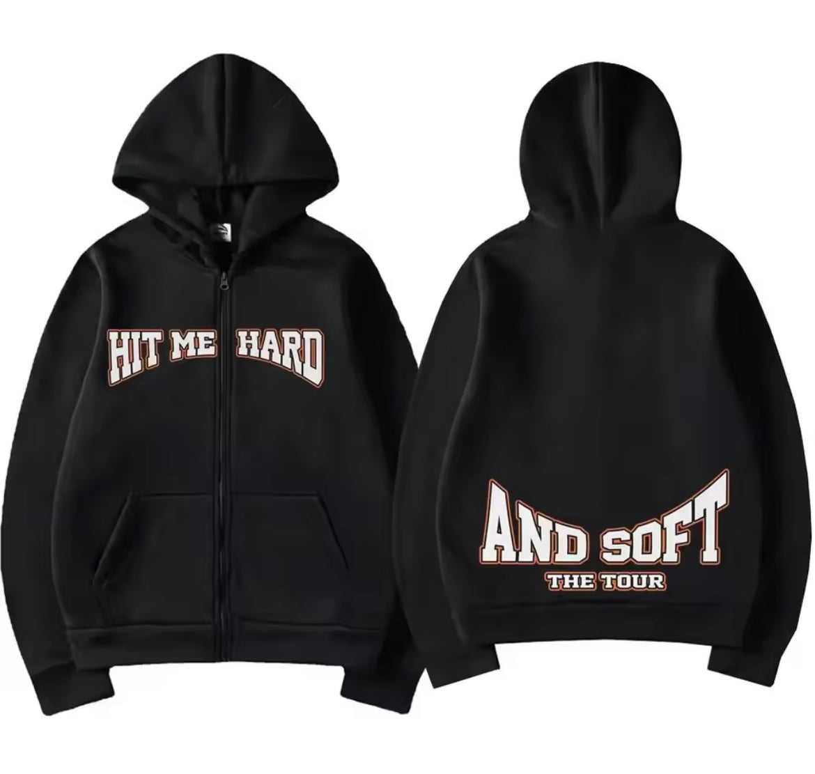 Billie - Hit Me Hard and Soft 2025 Tour Zipper Hoodie Jacket