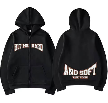 Billie - Hit Me Hard and Soft 2025 Tour Zipper Hoodie Jacket