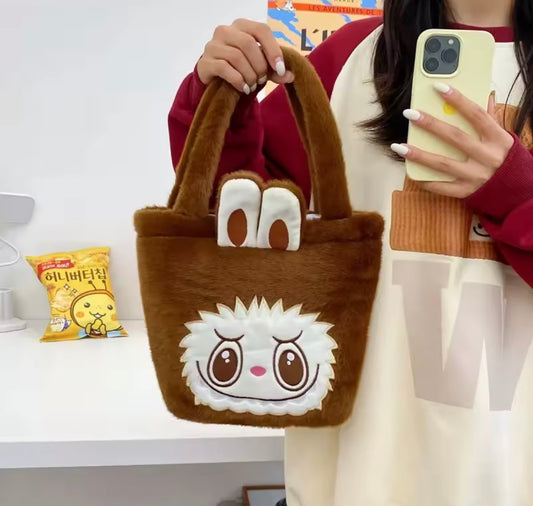 Forest Creature Figurine Inspired Labubu El ve Omuz Çantası - Forest Creature Labubu Hand & Shoulder Bag