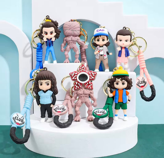 Stranger Things Demogorgon Hellfire Club Theme Keyring | Stranger Things Hellfire Kulübü Temalı Anahtarlık