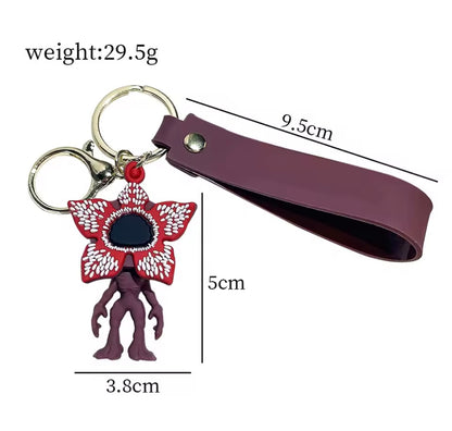 Stranger Things Demogorgon Hellfire Club Theme Keyring | Stranger Things Hellfire Kulübü Temalı Anahtarlık
