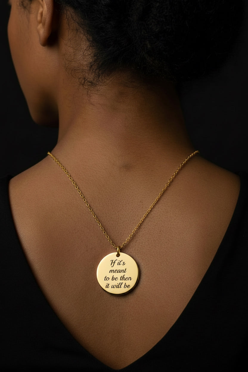 Ethel Cain Inspired 'If It's Meant To Be Then It Will Be' Necklace - Lyric Pendant