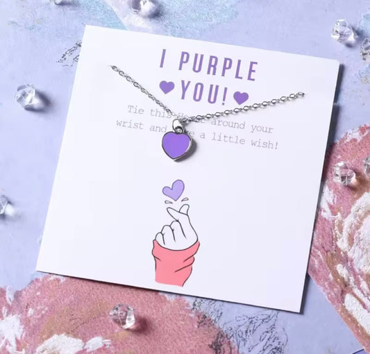 BTS I Purple You Necklace / Kolye