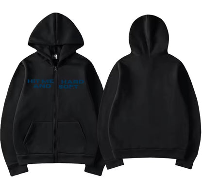 Billie - Hit Me Hard and Soft 2025 Tour Zipper Hoodie Jacket