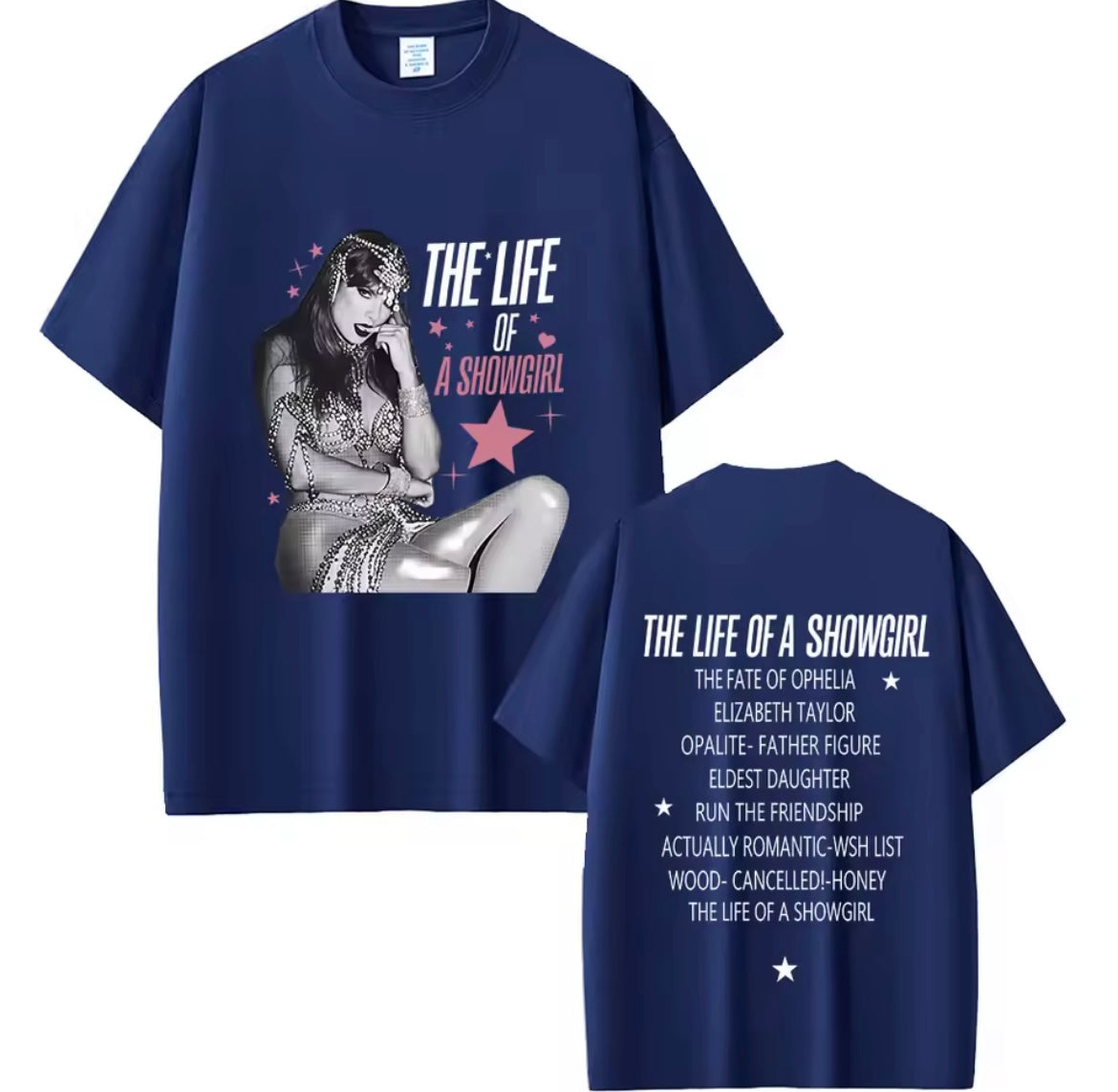 Taylor The Life Of A Showgirl Album T-shirt Tee | Taylor The Life Of A Show Girl Albüm Tişört