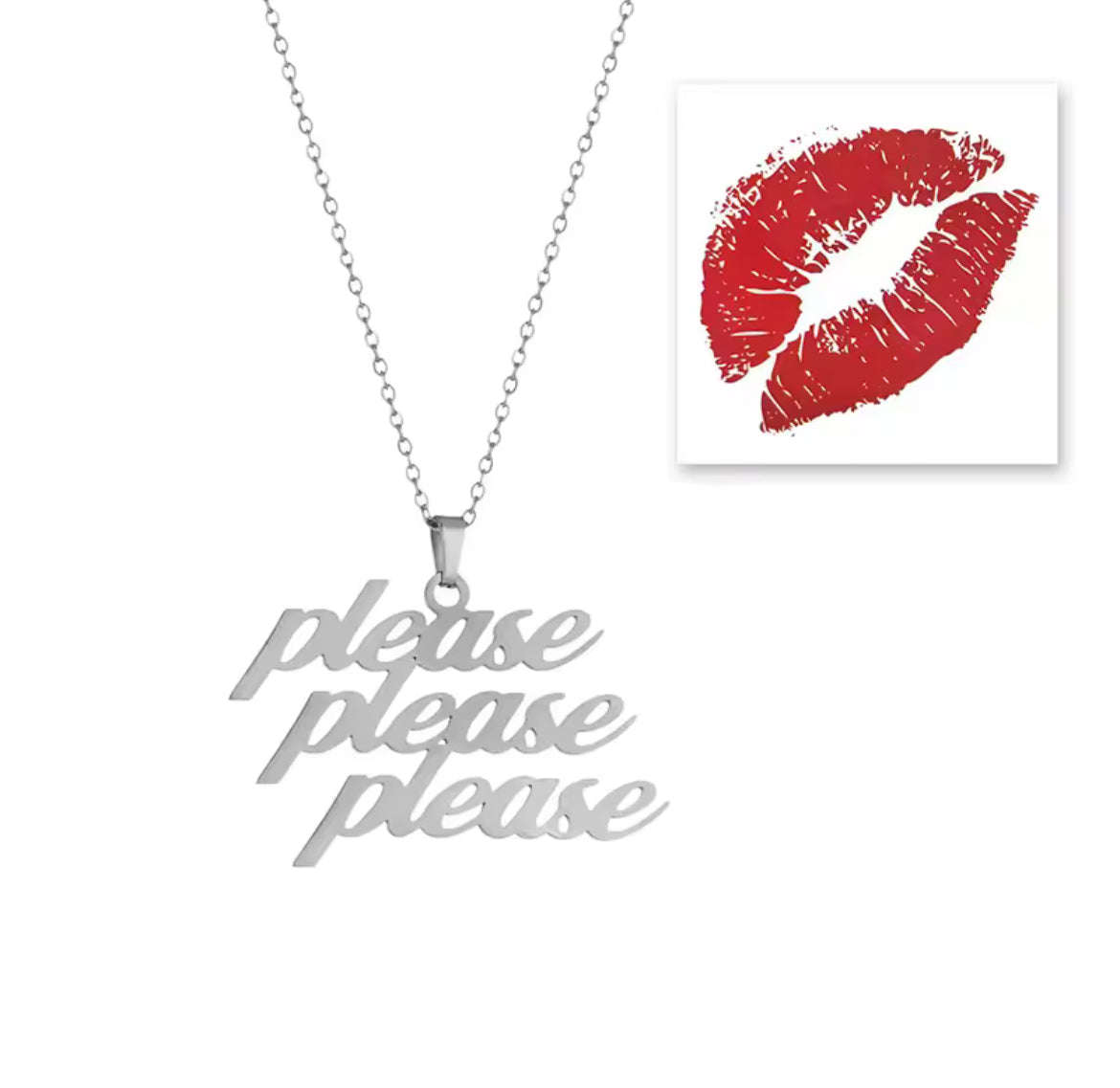Sabrina Please Please Please Necklace / Kolye