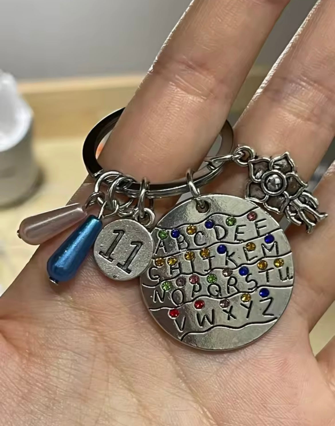 Stranger Things Keyring - Alphabet / Eleven / Demogorgon | Stranger Things Anahtarlık - Alfabe / Eleven / Demogorgon