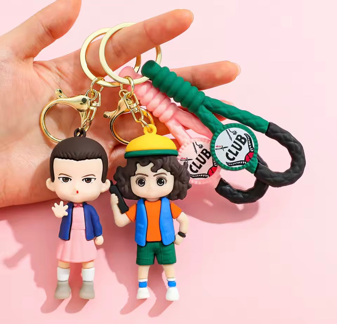 Stranger Things Demogorgon Hellfire Club Theme Keyring | Stranger Things Hellfire Kulübü Temalı Anahtarlık