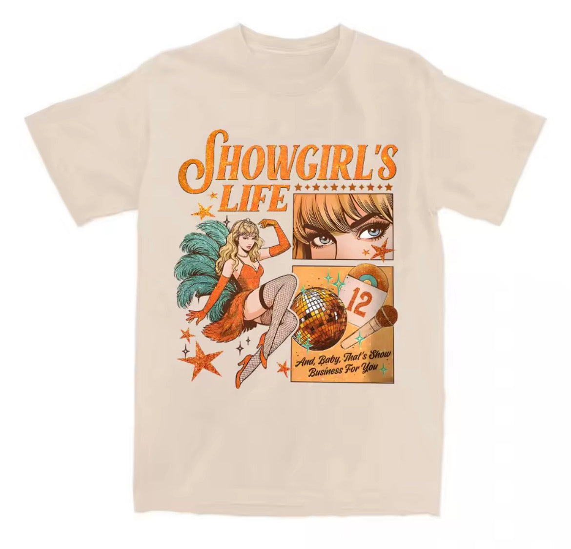Taylor Inspired 'Showgirl's Era' Graphic Tee