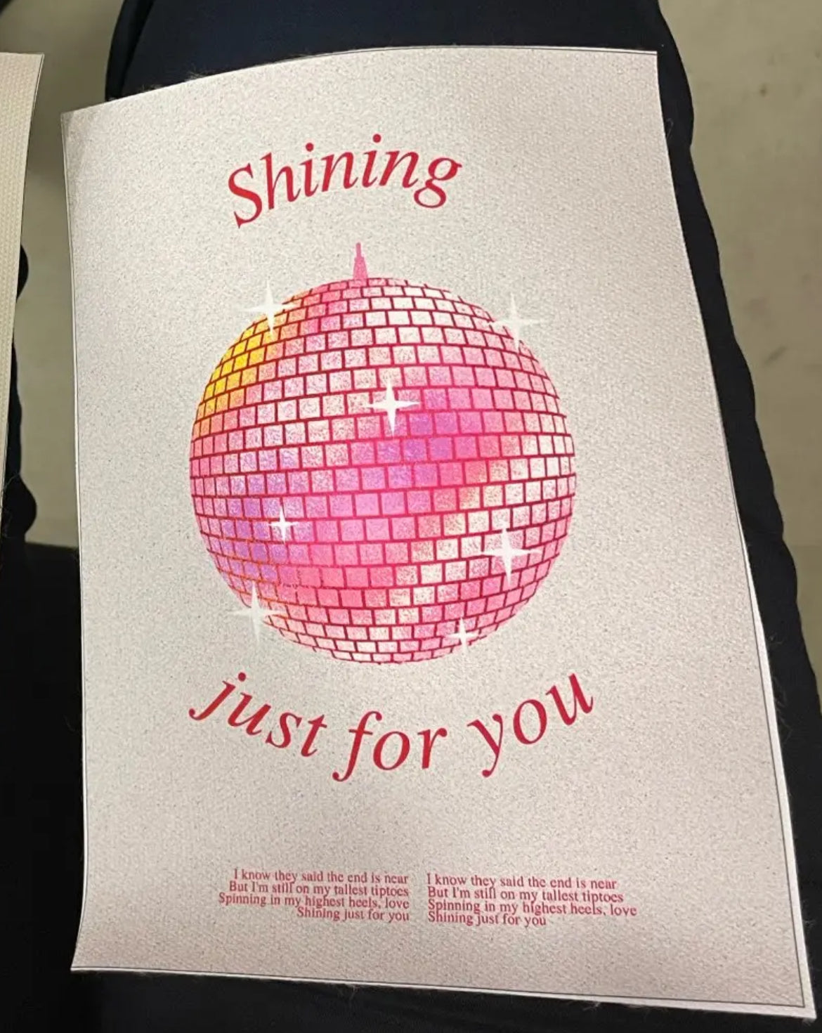 Taylor Mirrorball Poster