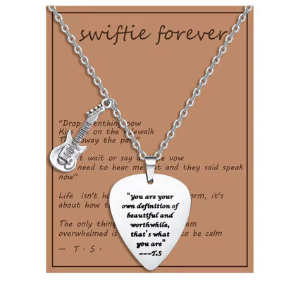 Taylor Life Quotes Necklace / Taylor Hayat Sözleri Kolye