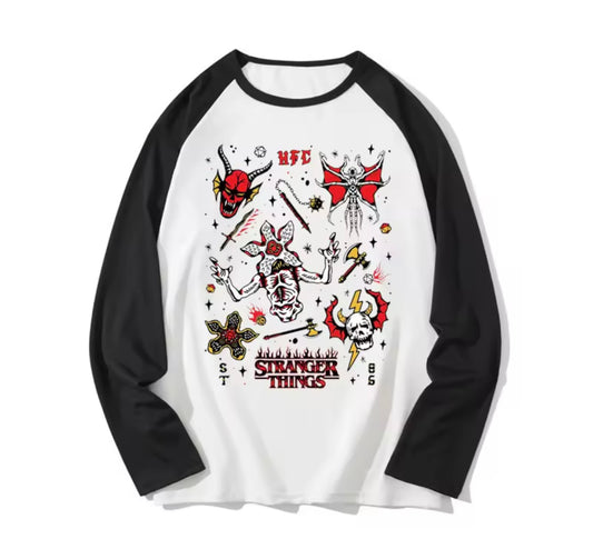 Stranger Things Long Sleeve T-shirt - Multiple Designs Available | Stranger Things Uzun Kollu T-shirt - Çoklu Tasarım Mevcut