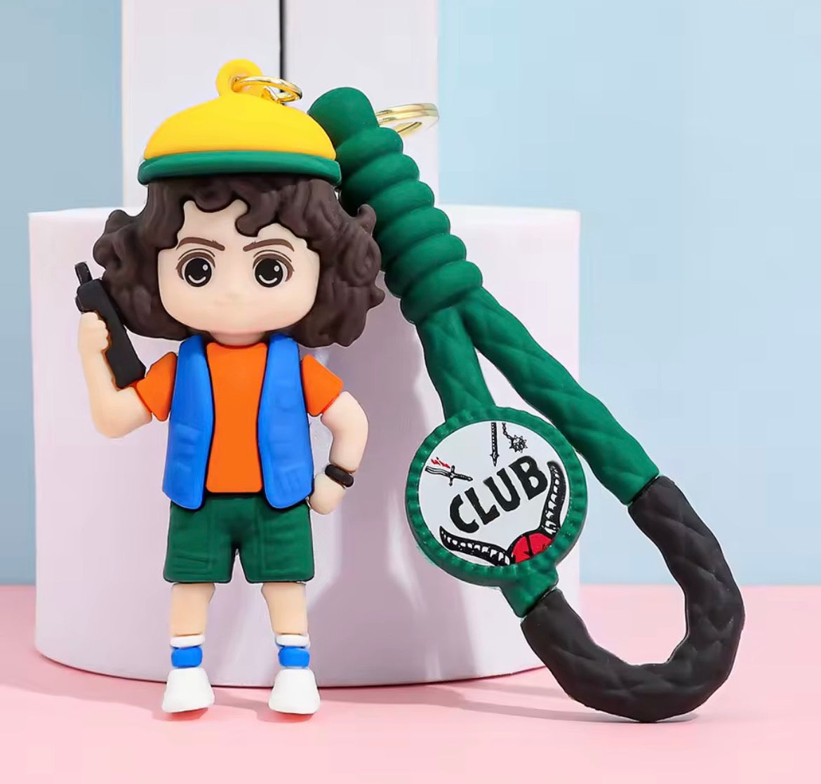 Stranger Things Demogorgon Hellfire Club Theme Keyring | Stranger Things Hellfire Kulübü Temalı Anahtarlık