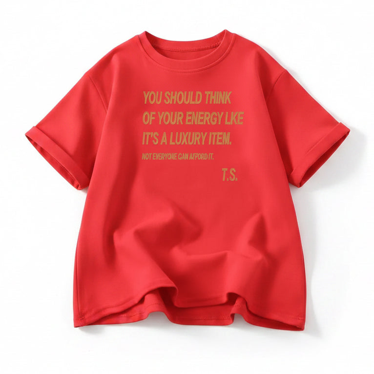 Taylor 'Your Energy Is A Luxury Item' Quote Graphic Tee