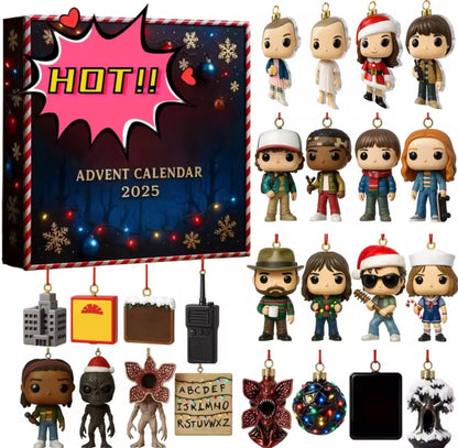 Stranger Things Advent Calendar Christmas Tree Ornaments Set 2025 | Stranger Things Noel Ağacı Süsleri Seti