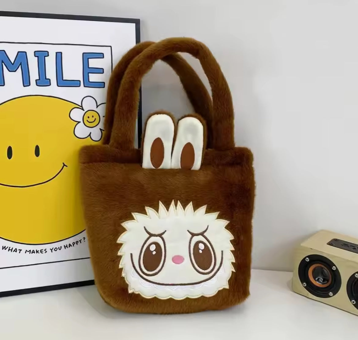 Forest Creature Figurine Inspired Labubu El ve Omuz Çantası - Forest Creature Labubu Hand & Shoulder Bag